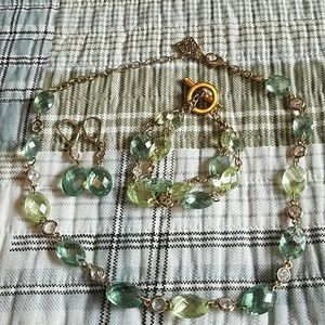 Anne Klein Necklace Earring Braclet Set